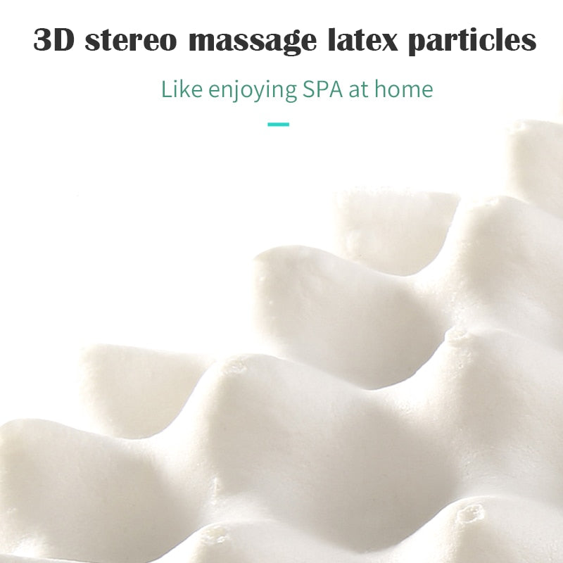 SB Thailand Pure Natural Latex Pillow Soft Adult Contoured Neck Protective Cervical Spine Correct Anti-Mite Stiff Pillow