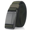 New Elastic Belt For Men Slide Metal Magnetic Buckle Adjustable Male Trousers Belts Military Combat Tactical Belts High Quality