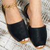 MCCKLE Summer Sandals Women Flats Female Casual Peep Toe Shoes PU Slip on Leisure Solid Sewing Footwear Two-piece Plus Size