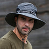 UPF 50+ Summer Hats Men Sun Protector UV-proof Breathable Bucket Hat Large Wide Brim Hiking Outdoor Fishing Beach Cap Cowboy New