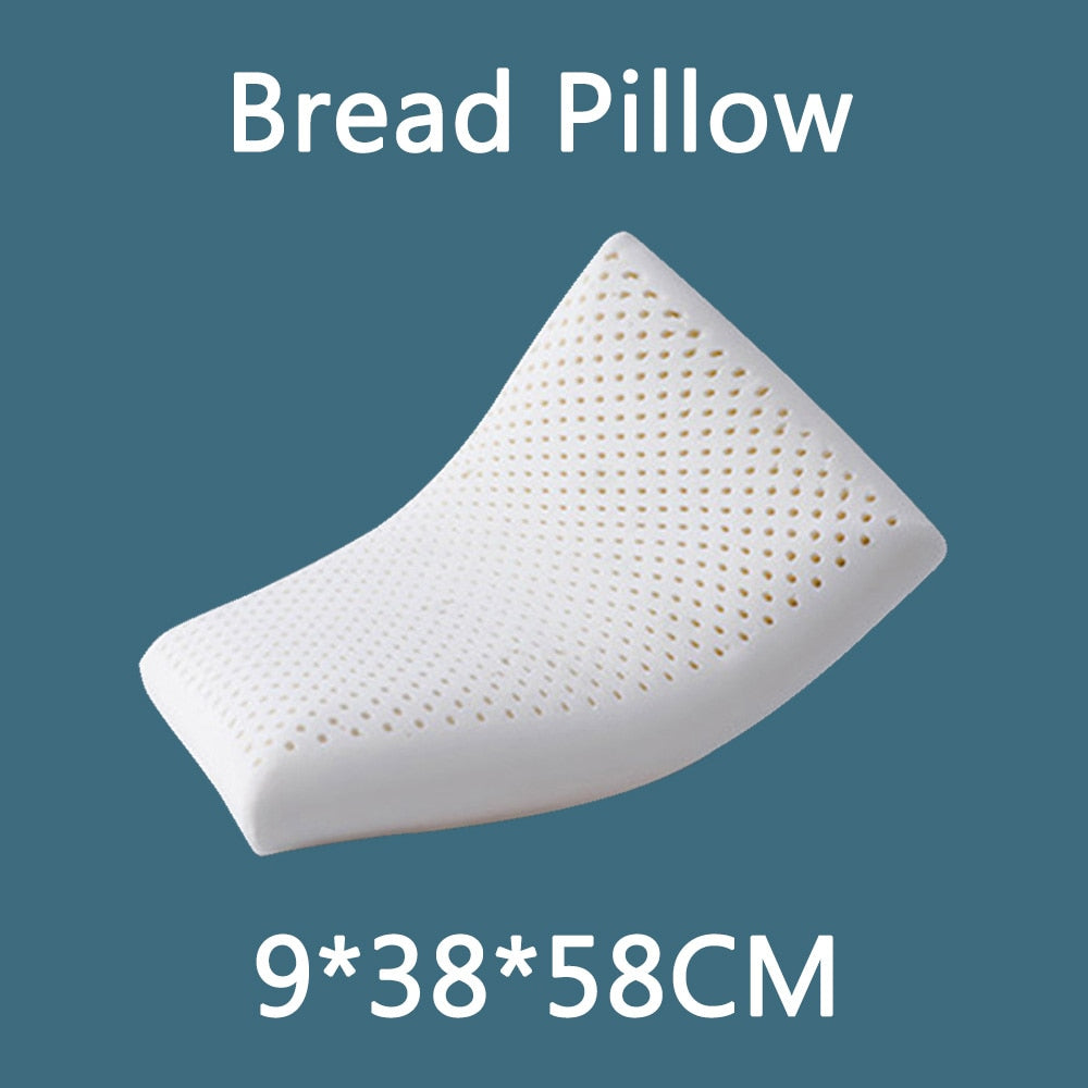 Natural-Latex Pillow Orthopedic Cervical Massage Bed Pillow Release Pressure Sleeping Pillows for Bedroom with Pillowcase