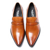 Luxury Genuine Leather Men Oxford Formal Shoes Pointed Toe Men Dress Shoes With Buckle Strap Male Wedding Business Shoes B09 - Surprise store