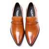 Luxury Genuine Leather Men Oxford Formal Shoes Pointed Toe Men Dress Shoes With Buckle Strap Male Wedding Business Shoes B09 - Surprise store
