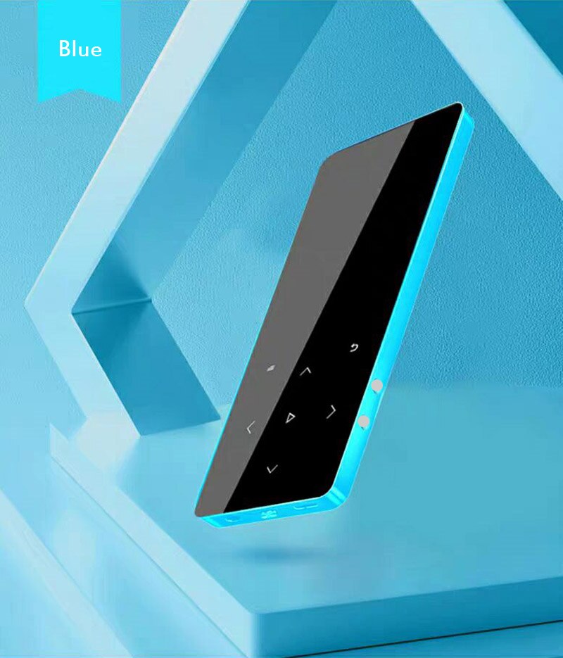 2021 New Bluetooth MP3 Music Player 8GB 16GB 32GB Touch Key SD Card Insert FM Radio Multiple Language Luxury Metal HiFi Player