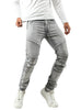 bindu Men's Jeans Ripped Stretch Slim Fit, Denim Jeans for Men Skinny baggy Jeans with Holes Fit Bikers Jeans denim Pants Grey