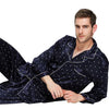 Mens Silk Satin Pajamas Set Pyjamas Set PJS Sleepwear Set Loungewear U.S,S,M,L,XL,XXL,3XL , 4XL