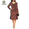2019 african dresses for women AFRIPRIDE dashiki bazin riche ankara print pure cotton dress private custom v-neck S1825083 - Surprise store