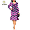 2019 african dresses for women AFRIPRIDE dashiki bazin riche ankara print pure cotton dress private custom v-neck S1825083 - Surprise store