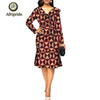 2019 african dresses for women AFRIPRIDE dashiki bazin riche ankara print pure cotton dress private custom v-neck S1825083 - Surprise store