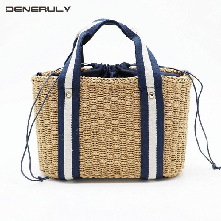 2019 Straw Beach Bags Women Rattan Strandtas Handbags Ladies Bolso Paja Travel Bolso Playa Sac En Paille Tote Bag Bolsos Mujer
