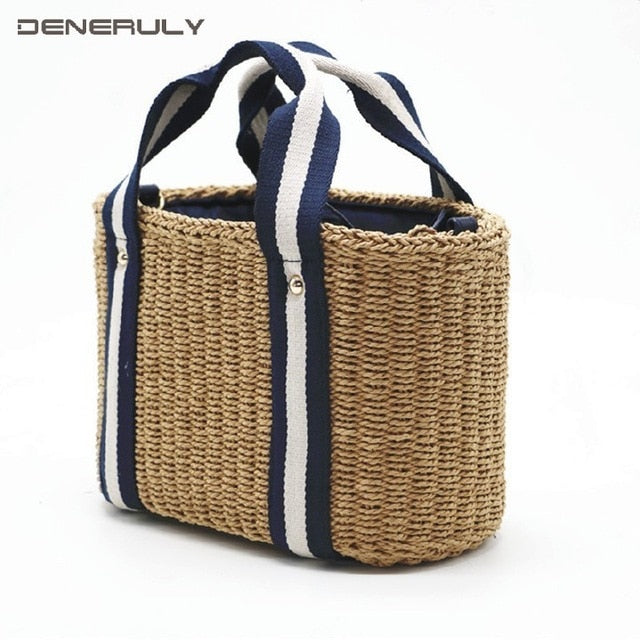 2019 Straw Beach Bags Women Rattan Strandtas Handbags Ladies Bolso Paja Travel Bolso Playa Sac En Paille Tote Bag Bolsos Mujer