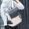 Fashion Men Backpacks Male PU Leather Backpack Laptop 15.6 Inch Women Female Bags Boys Girls Student Casual USB Charging Bagpack