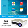 Poner Saund M5 LED Projector Full HD 1080P 3D Android 6.0 Projetor 4500 Lumens Projektor HDMI USB WiFi Proyector Bluetooth