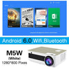Poner Saund M5 LED Projector Full HD 1080P 3D Android 6.0 Projetor 4500 Lumens Projektor HDMI USB WiFi Proyector Bluetooth