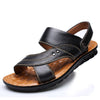 Casual shoes men sandals 2019 new hot fashion soft bottom solid beach sandals men shoes slippers flat with hand sewing man shoes