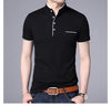 Men Polo Shirts Short Sleeve Solid Polo Shirt Mens