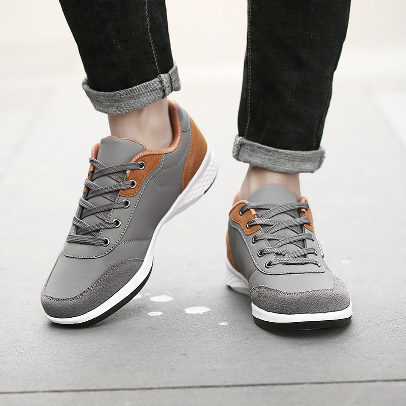 Leather Men Shoes Luxury Brand England Trend Casual Shoes Men Sneakers Italian Breathable Leisure Male Footwear Chaussure Homme