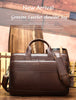 WESTAL men's leather bag men's briefcase office bags for men bag man's genuine leather laptop bags male tote briefcase handbag