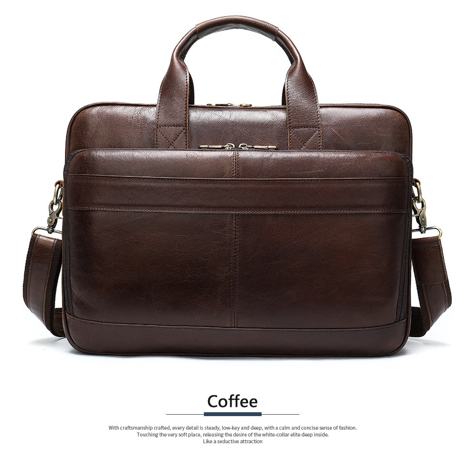 WESTAL men's leather bag men's briefcase office bags for men bag man's genuine leather laptop bags male tote briefcase handbag