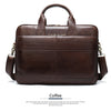 WESTAL men's leather bag men's briefcase office bags for men bag man's genuine leather laptop bags male tote briefcase handbag