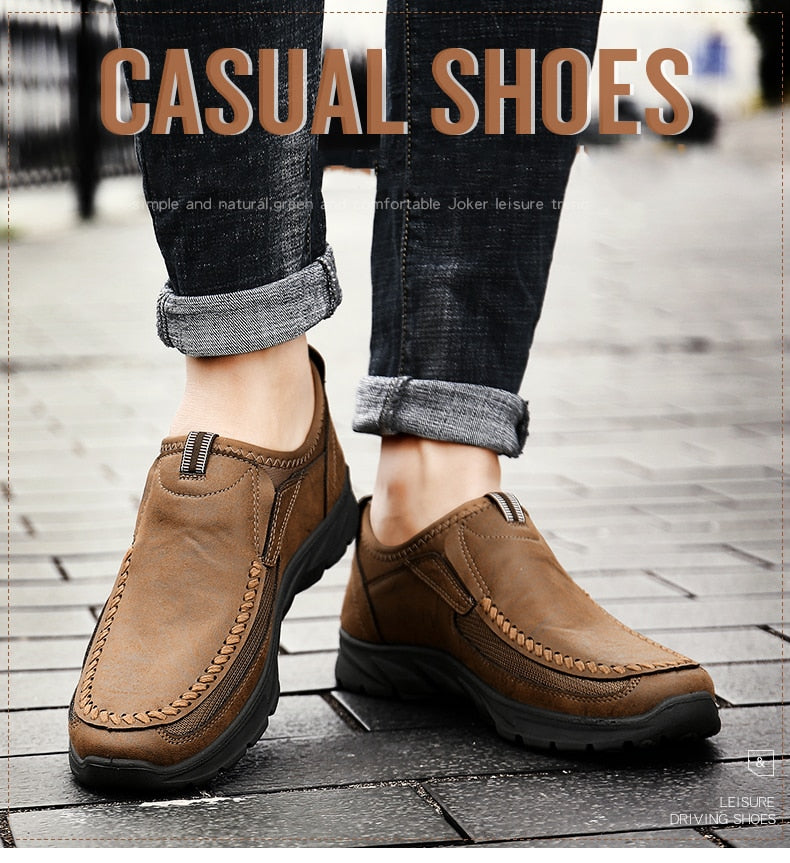 Men Casual Shoes Loafers Sneakers 2019 New Fashion Handmade Retro Leisure Loafers Shoes Zapatos Casuales Hombres Men Shoes