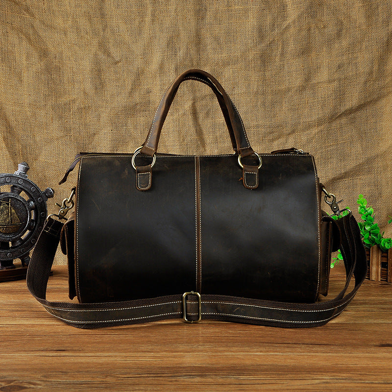 Men Origianl Leather Designer Travel Business Briefcase Heavy Duty Computer Laptop Bag Attache Portfolio Tote Messenger Bag 1097
