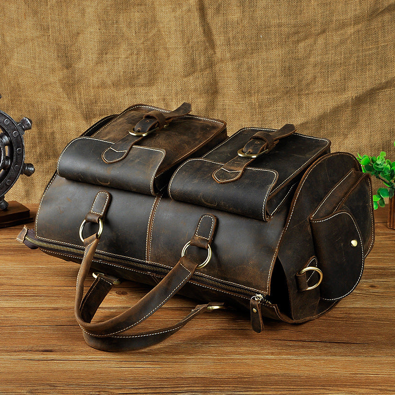 Men Origianl Leather Designer Travel Business Briefcase Heavy Duty Computer Laptop Bag Attache Portfolio Tote Messenger Bag 1097
