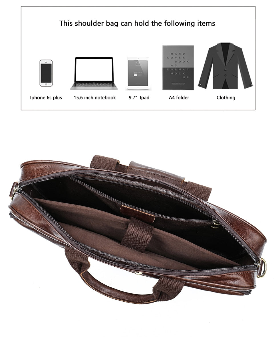 WESTAL men's leather bag men's briefcase office bags for men bag man's genuine leather laptop bags male tote briefcase handbag