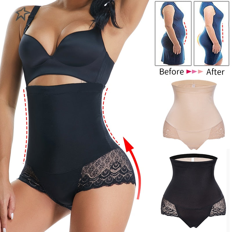 High Waist Shapewear Butt Lifter Tummy Control Panties Body Shaper Woman Slimming Underwear Seamless Briefs Modeling Shorts