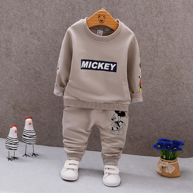 Spring Autumn Baby Boy Clothes Set Children Clothing Sets Sweater fabric Kids Clothes Baby Boys T-shirts+Pants 2PCS Tracksuit