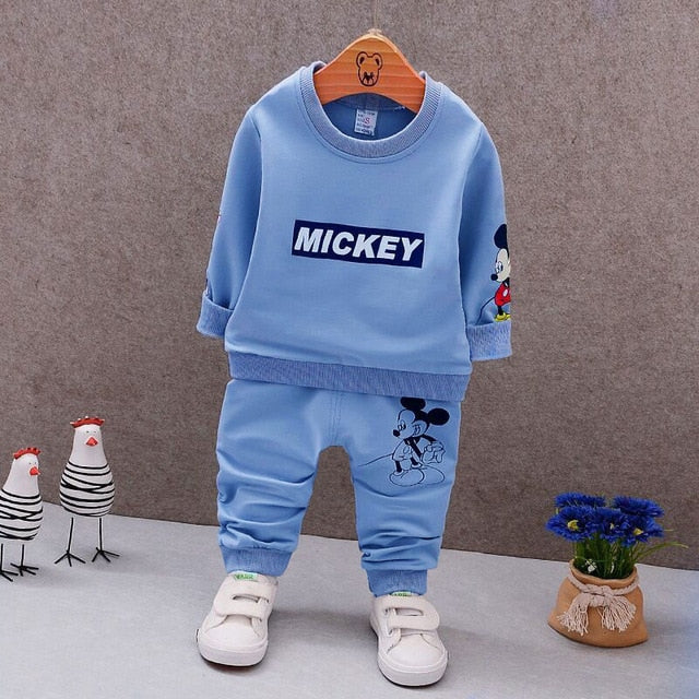 Spring Autumn Baby Boy Clothes Set Children Clothing Sets Sweater fabric Kids Clothes Baby Boys T-shirts+Pants 2PCS Tracksuit