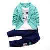 Spring Autumn Baby Boy Clothes Set Children Clothing Sets Sweater fabric Kids Clothes Baby Boys T-shirts+Pants 2PCS Tracksuit