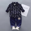 Spring Autumn Baby Boy Clothes Set Children Clothing Sets Sweater fabric Kids Clothes Baby Boys T-shirts+Pants 2PCS Tracksuit
