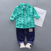 Spring Autumn Baby Boy Clothes Set Children Clothing Sets Sweater fabric Kids Clothes Baby Boys T-shirts+Pants 2PCS Tracksuit