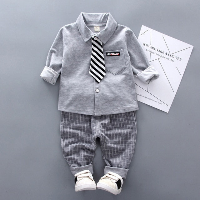 Spring Autumn Baby Boy Clothes Set Children Clothing Sets Sweater fabric Kids Clothes Baby Boys T-shirts+Pants 2PCS Tracksuit