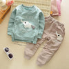 Children Spring Clothing Long Sleeved Cartoon Animal Clothes Suit Kids Boys Coat + Trousers 2pcs Set 2-5Y Baby Cotton Outwear