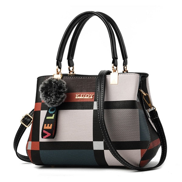 2019 New Luxury Handbag Women Stitching Wild Messenger Bags Designer Brand Plaid Shoulder Bag Female Ladies Totes Crossbody Bags