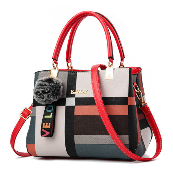 2019 New Luxury Handbag Women Stitching Wild Messenger Bags Designer Brand Plaid Shoulder Bag Female Ladies Totes Crossbody Bags
