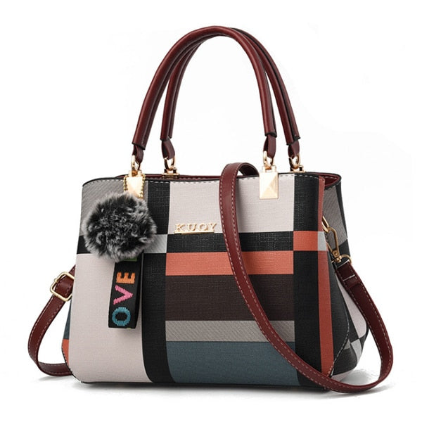 2019 New Luxury Handbag Women Stitching Wild Messenger Bags Designer Brand Plaid Shoulder Bag Female Ladies Totes Crossbody Bags