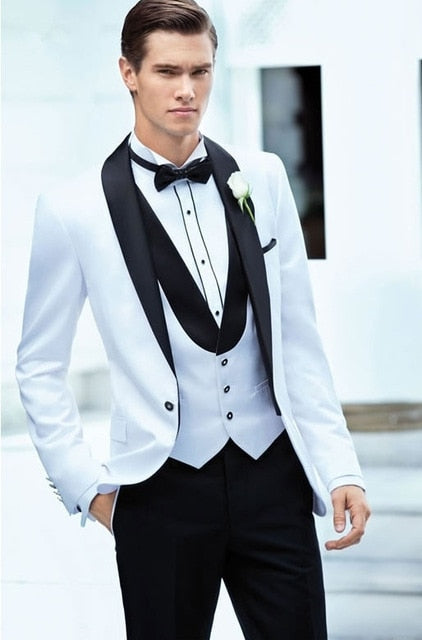 Latest Coat Pant Designs Beige Men Suit Prom Tuxedo Slim Fit 3 Piece Groom Wedding Suits For Men Custom Blazer Terno Masuclino