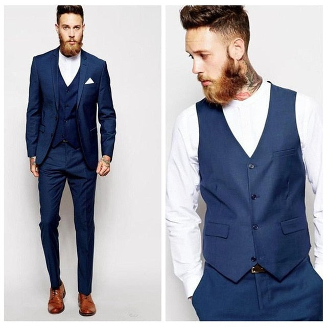 Latest Coat Pant Designs Beige Men Suit Prom Tuxedo Slim Fit 3 Piece Groom Wedding Suits For Men Custom Blazer Terno Masuclino