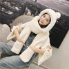 ZDFURS*Autumn and winter hat female plush thick double-layer northeast hat warm cycling neck scarf scarf gloves one gift