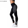 INITIALDREAM 2019 Fashion Women Leggings Slim High Waist Elasticity Leggings Fitness Printing leggins Breathable Woman Pants