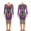 African Dresses for Women Dashiki Print 2019 News Tribal Ethnic Fashion V-neck Ladies Clothes Casual Sexy Dress Robe Party