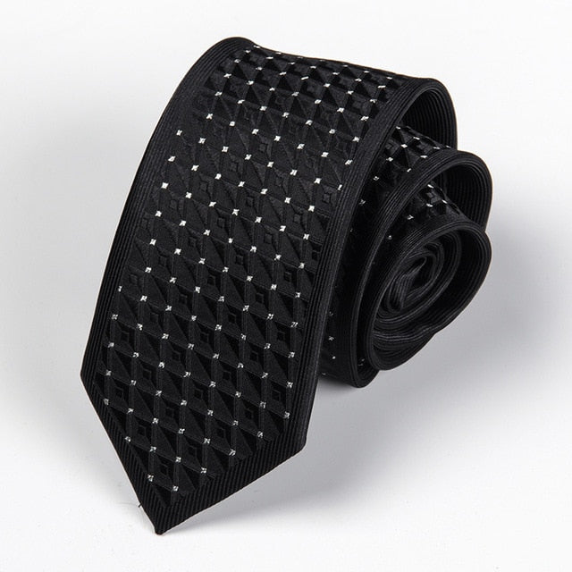 Men Tie 6cm Skinny Ties Luxury Mens Fashion Neckties Corbatas Gravata Jacquard