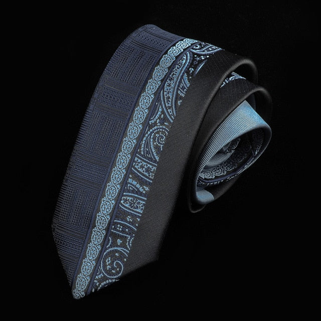 Men Tie 6cm Skinny Ties Luxury Mens Fashion Neckties Corbatas Gravata Jacquard