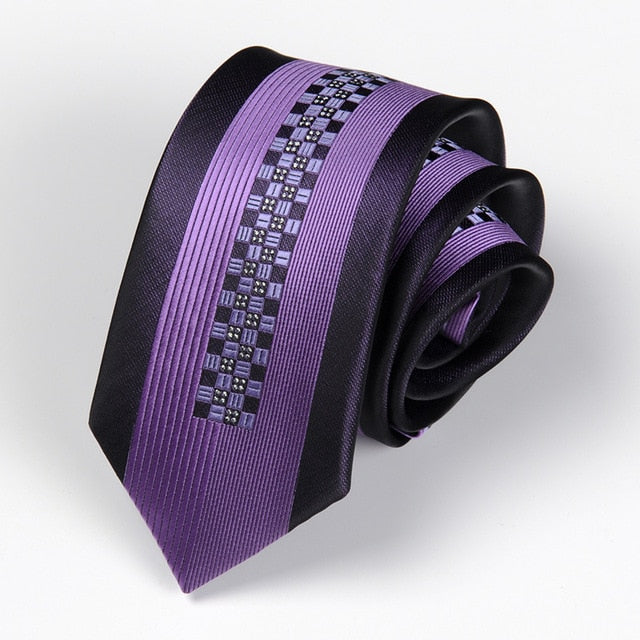 Men Tie 6cm Skinny Ties Luxury Mens Fashion Neckties Corbatas Gravata Jacquard