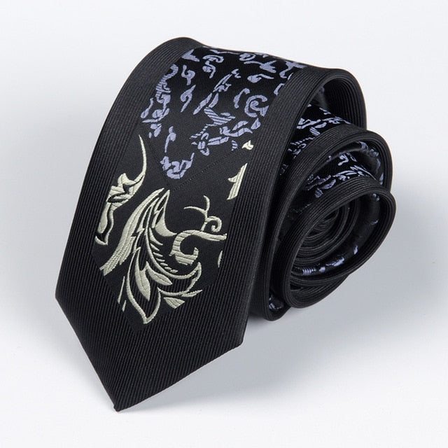 Men Tie 6cm Skinny Ties Luxury Mens Fashion Neckties Corbatas Gravata Jacquard