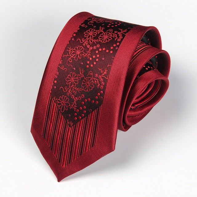 Men Tie 6cm Skinny Ties Luxury Mens Fashion Neckties Corbatas Gravata Jacquard