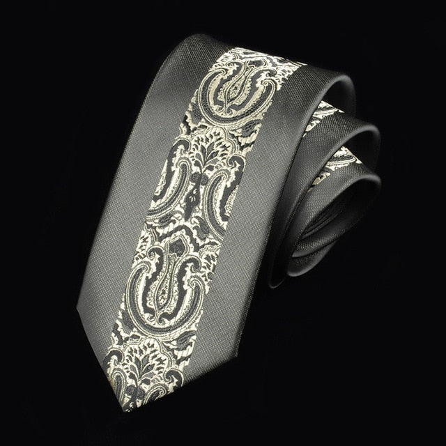 Men Tie 6cm Skinny Ties Luxury Mens Fashion Neckties Corbatas Gravata Jacquard